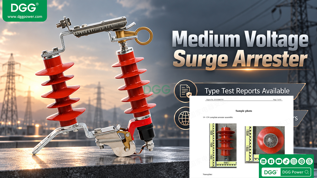 Polymer housed metal oxide surge arrester for outdoor distribution networks