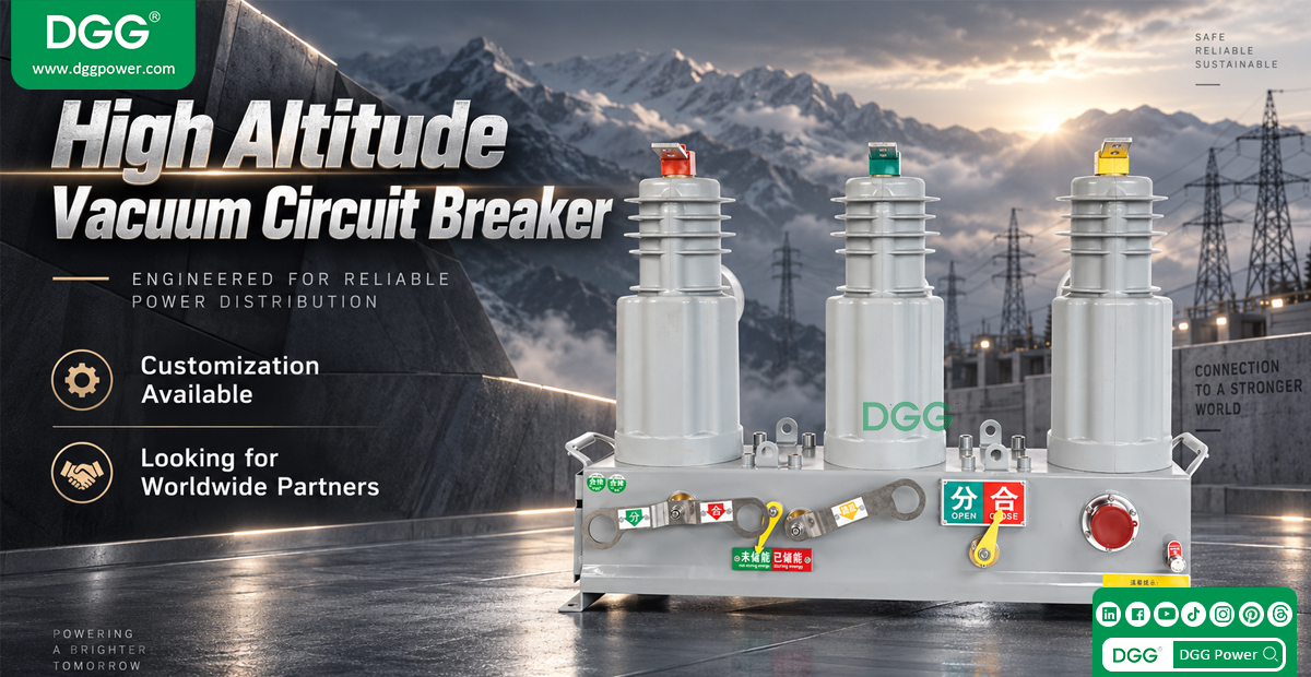 High altitude outdoor vacuum circuit breaker for mountain power distribution