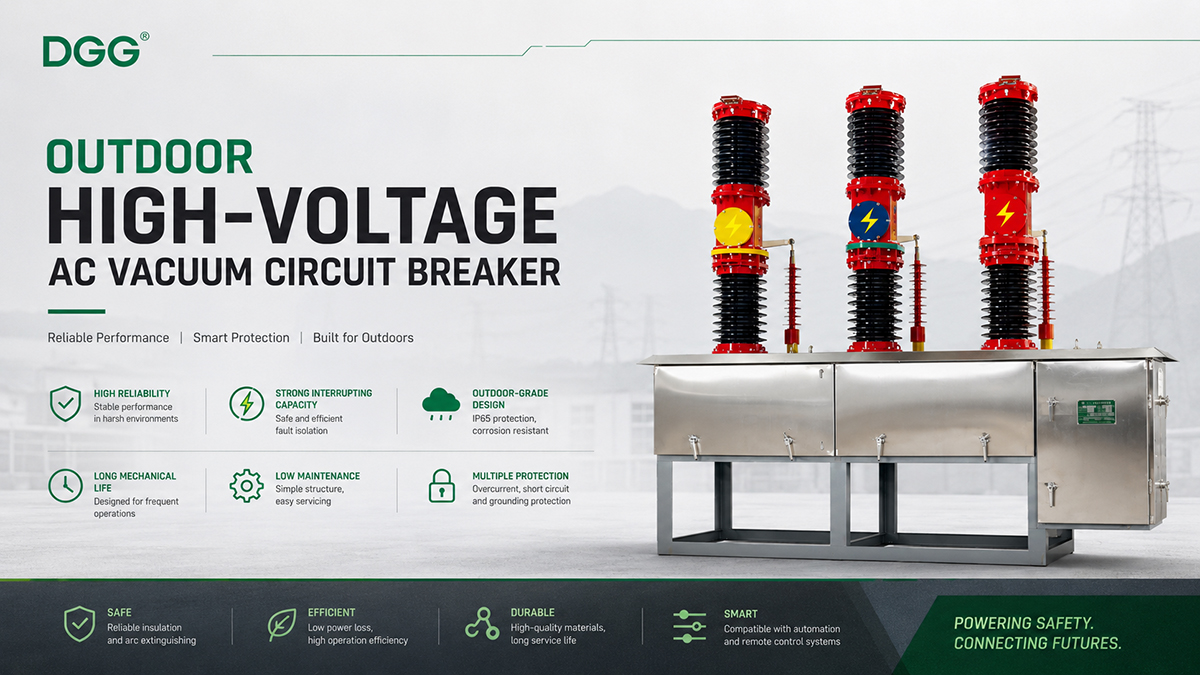 Circuit breaker control cabinet and protection devices