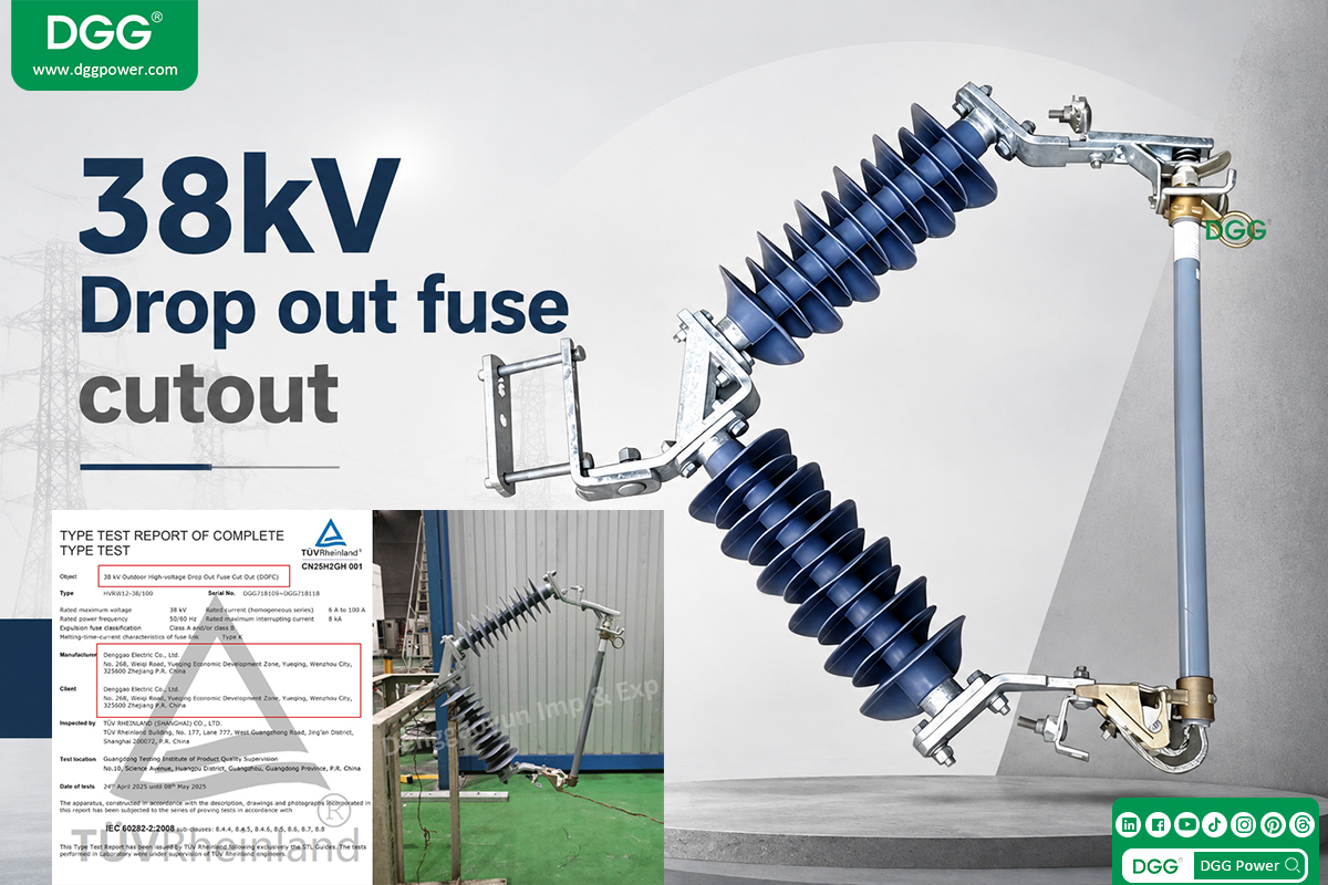 Outdoor dropout fuse cutout for Tunisia medium voltage distribution networks