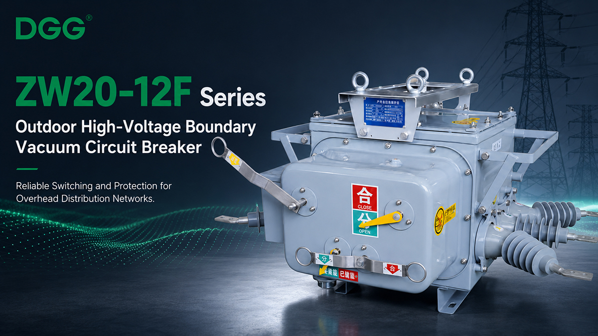Outdoor vacuum circuit breaker for overhead line protection and automatic reclosing
