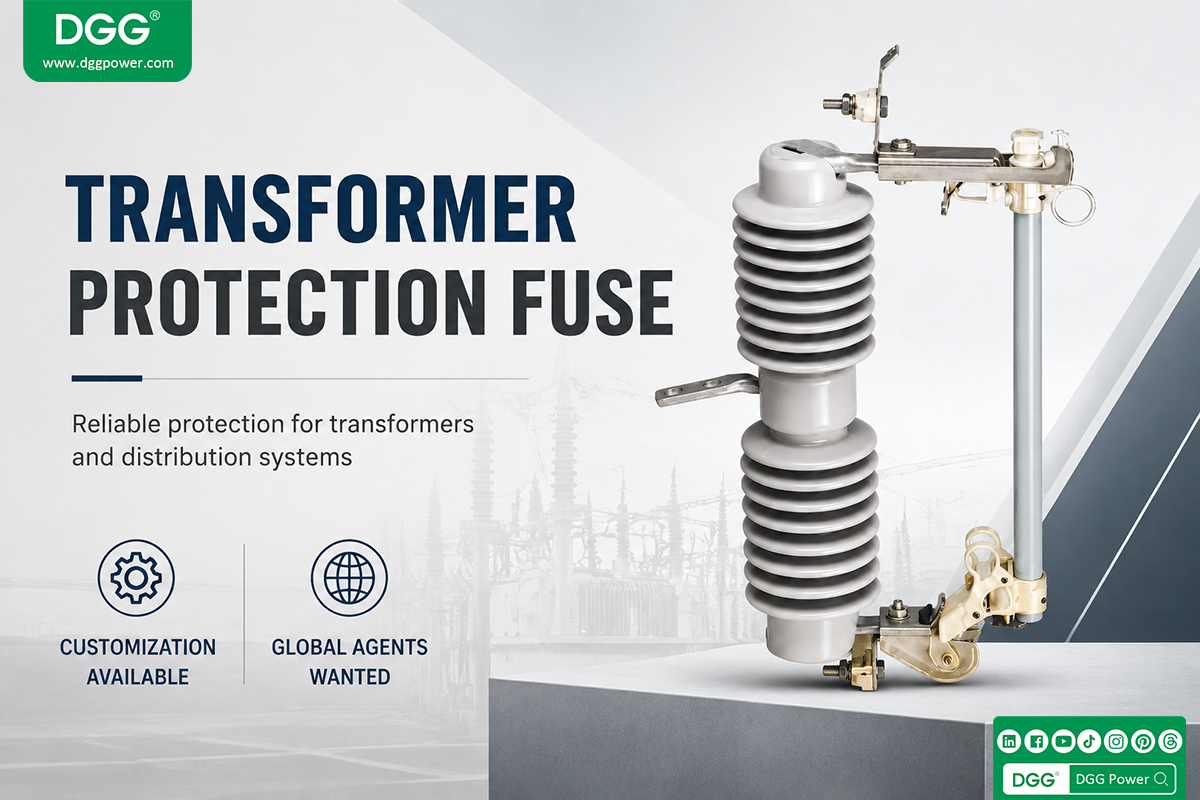 Dropout fuse cutout and fuse link for distribution transformer protection
