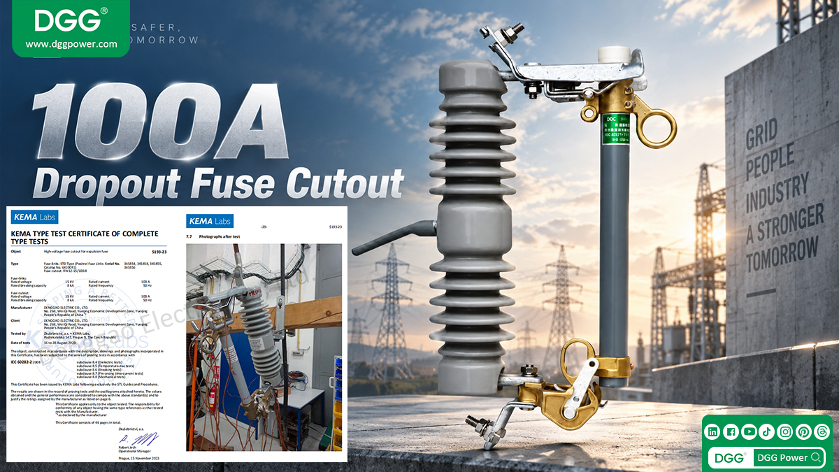 Polymer insulated medium voltage dropout fuse cutout