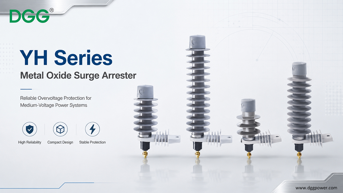 Gapless metal-oxide surge arrester for distribution system overvoltage protection