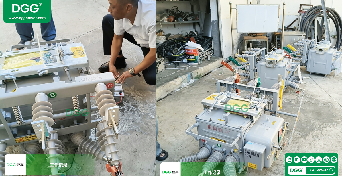 ZW20 outdoor vacuum circuit breaker field electrical testing